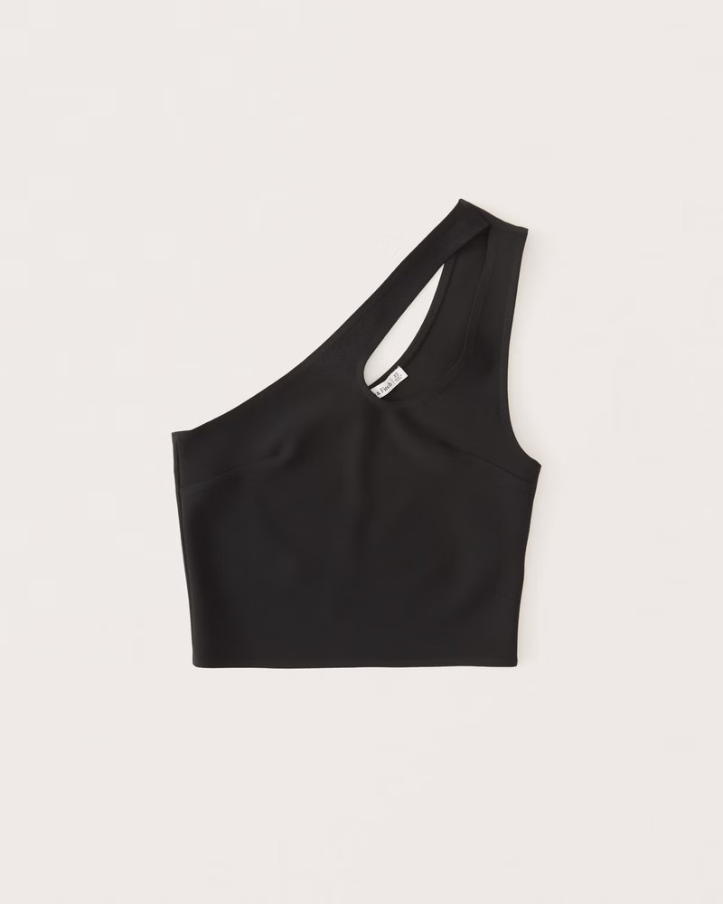 Asymmetrical One-Shoulder Cutout Top | Abercrombie & Fitch (US)