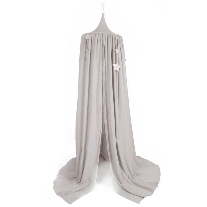 Smallable Sequined Star Canopy | Silver Grey S019 | Smallable