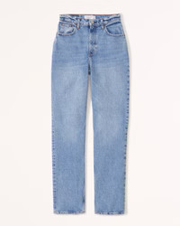 Women's Curve Love Ultra High Rise 90s Straight Jean | Women's | Abercrombie.com | Abercrombie & Fitch (US)