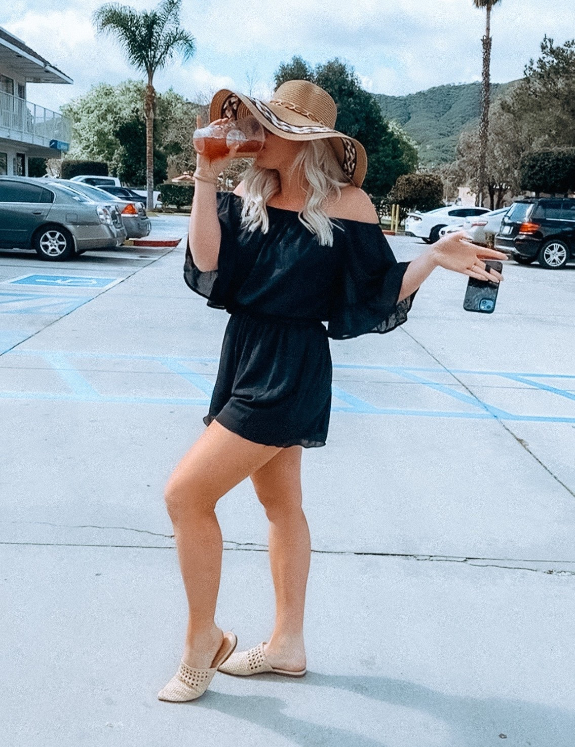 The kind of outfit that makes you feel instantly put together 🤍
This black romper from Amazon is SO flattering, lightweight, and perfect for a wine tour day 🍇

Paired it with a classic floppy hat for that elevated, “I just threw this on” look ✨

✔️ Easy to dress up or down
✔️ Bump-friendly & comfy (no adjusting all day 🙌)
✔️ Perfect for wineries, brunch, or vacation days

If you’re planning a wine day, this is your outfit 🍷🖤
Everything linked here → shop my look!


#LTKfitnessgoals #LTKSaleAlert #LTKSeasonal