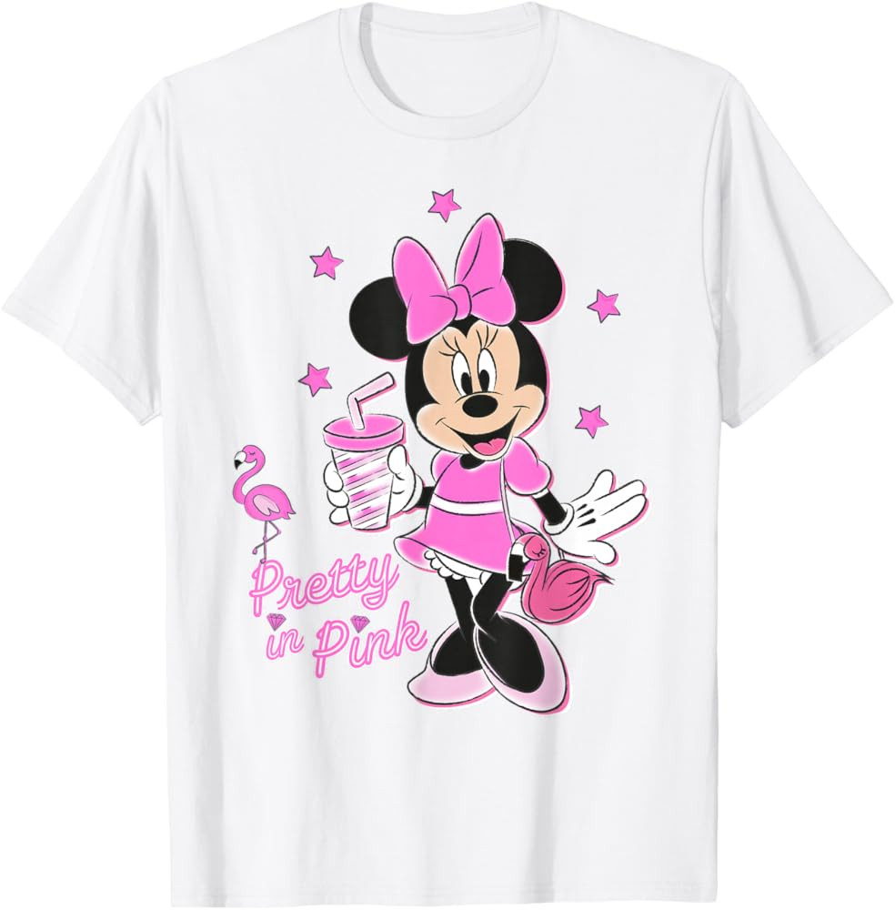 Disney Minnie Mouse Pretty in Pink T-Shirt | Amazon (US)