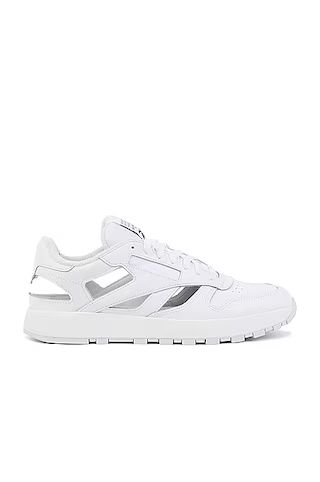 Maison Margiela x REEBOK Décortiqué Classic Leather Sneaker in White | FWRD | FWRD 