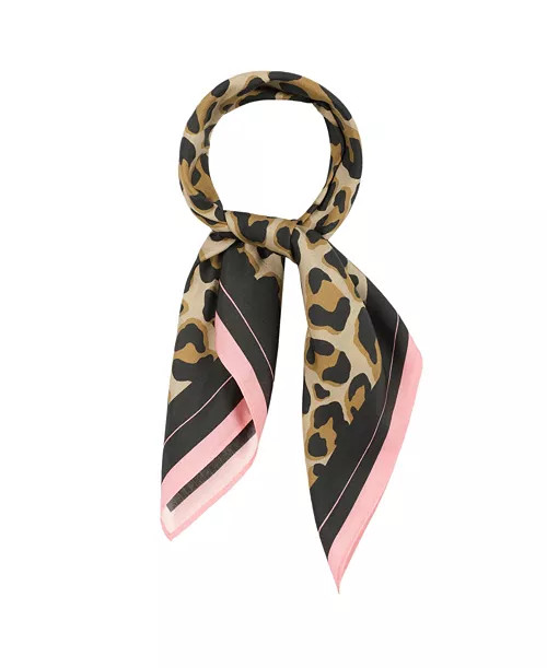 kate spade new york Women's Cheetah Print Square Bandana - Macy's | Macy's