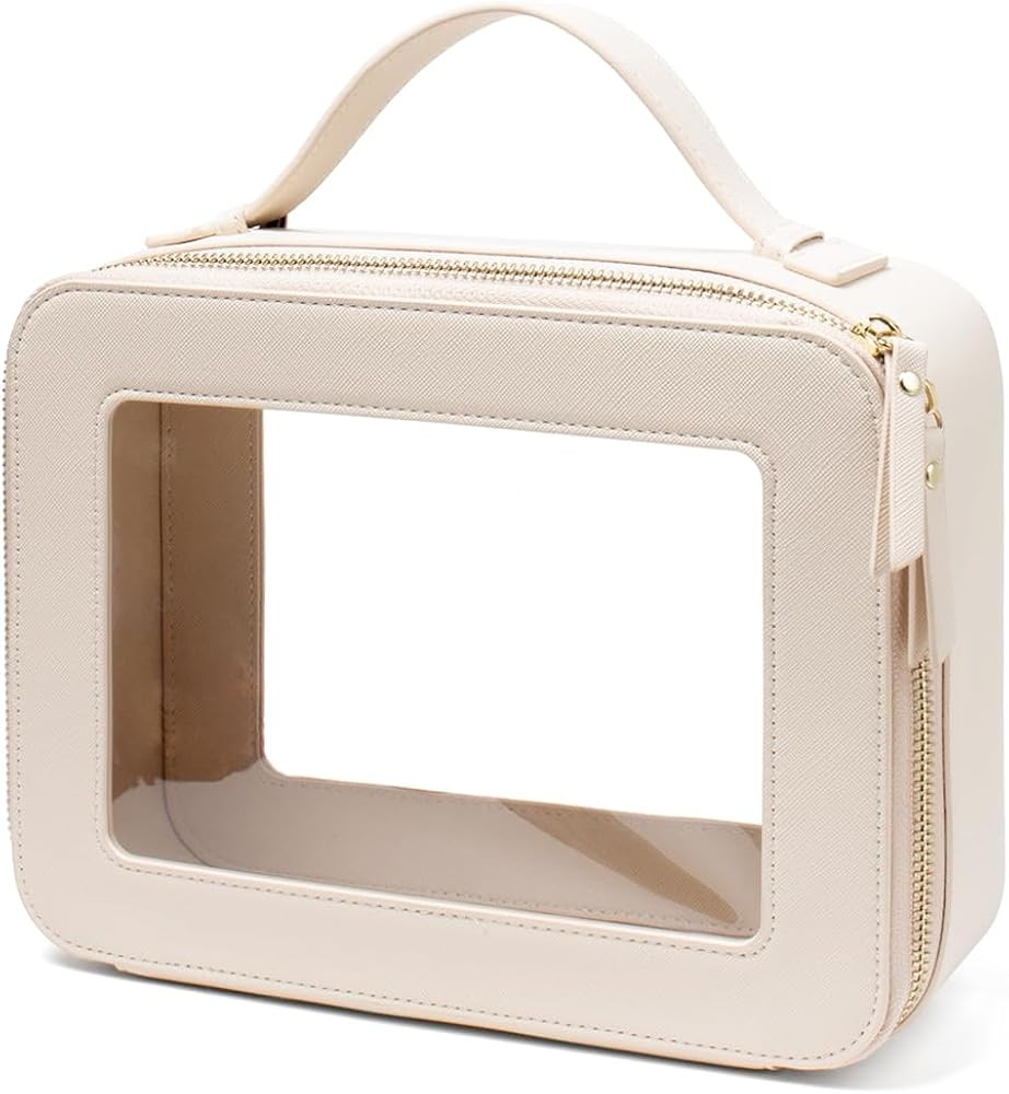 FFpaw Clear Makeup Bag Organizer, TSA Approved Portable Travel Toiletry Bag Multipurpose Cosmetic... | Amazon (US)