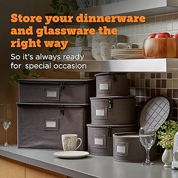 Amazon.com: storageLAB China Storage Containers, Containers for Organizing, Hard Shell Case, Felt... | Amazon (US)