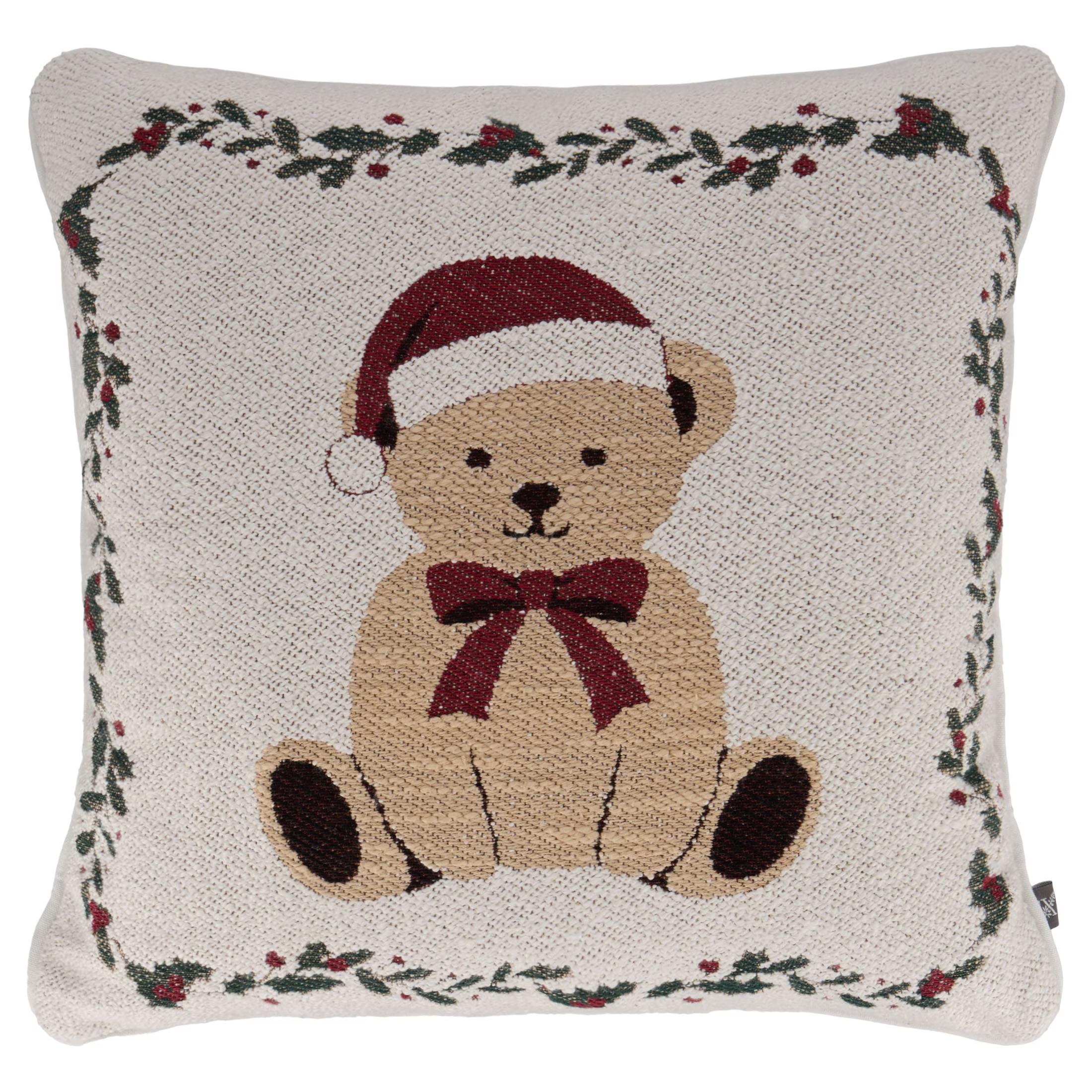 My Texas House Teddy Bear Decorative Christmas Pillow, Multicolor, 18" x 18" | Walmart (US)