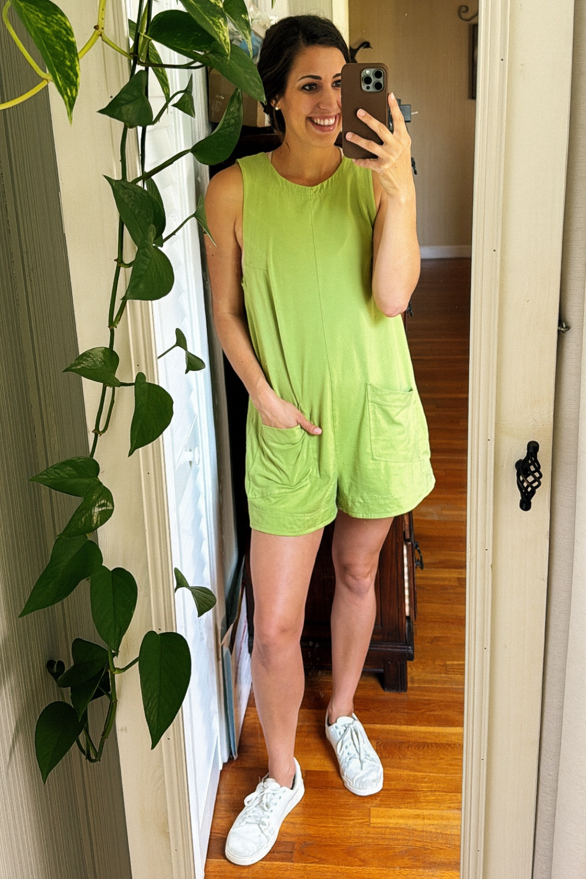 Perfect warm green jumpsuit! Key hole back and perfect for warm weather. Color is a more muted, warm kiwi color- in the listing see the photos of the model by the pool for the true color. Harmonizes perfect with the Autumn palette! 

Wearing a small🤍
HOC Autumn, True Autumn, Dark Autumn, Soft Autumn, Amazon Finds, Amazon Fashion

#LTKActive #LTKFindsUnder50 #LTKSaleAlert