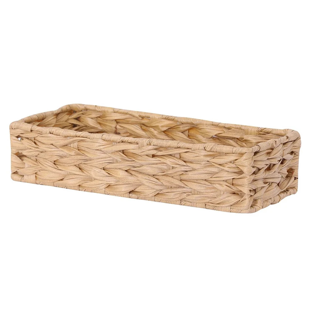 Frcolor Basket Storage Bathroom Toilet Serving Woven Bowl Wicker Ratten Paper Tray Tank Fruit Hol... | Walmart (US)