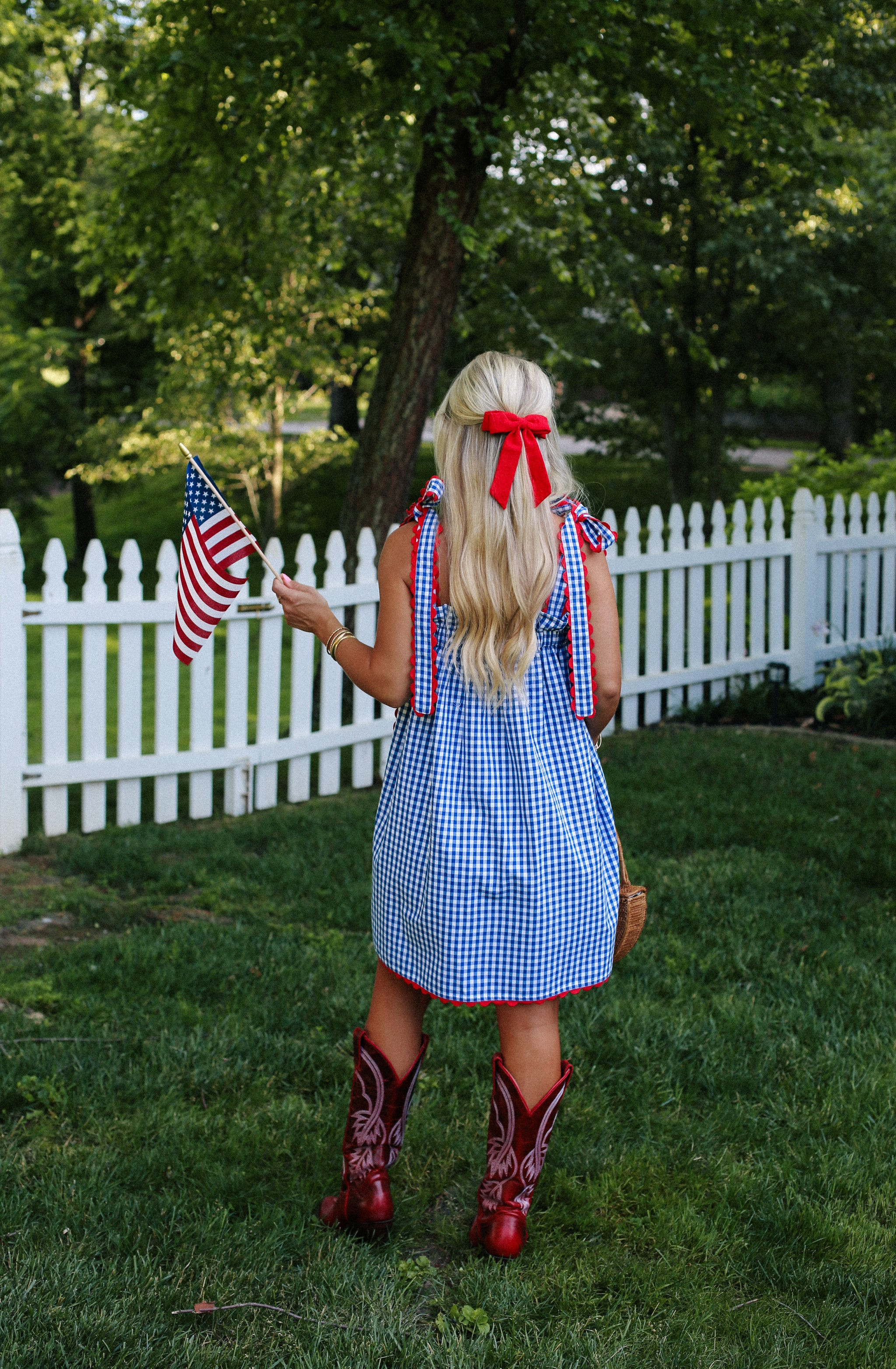 Nellie dress in navy gingham | Elizabeth Wilson Designs