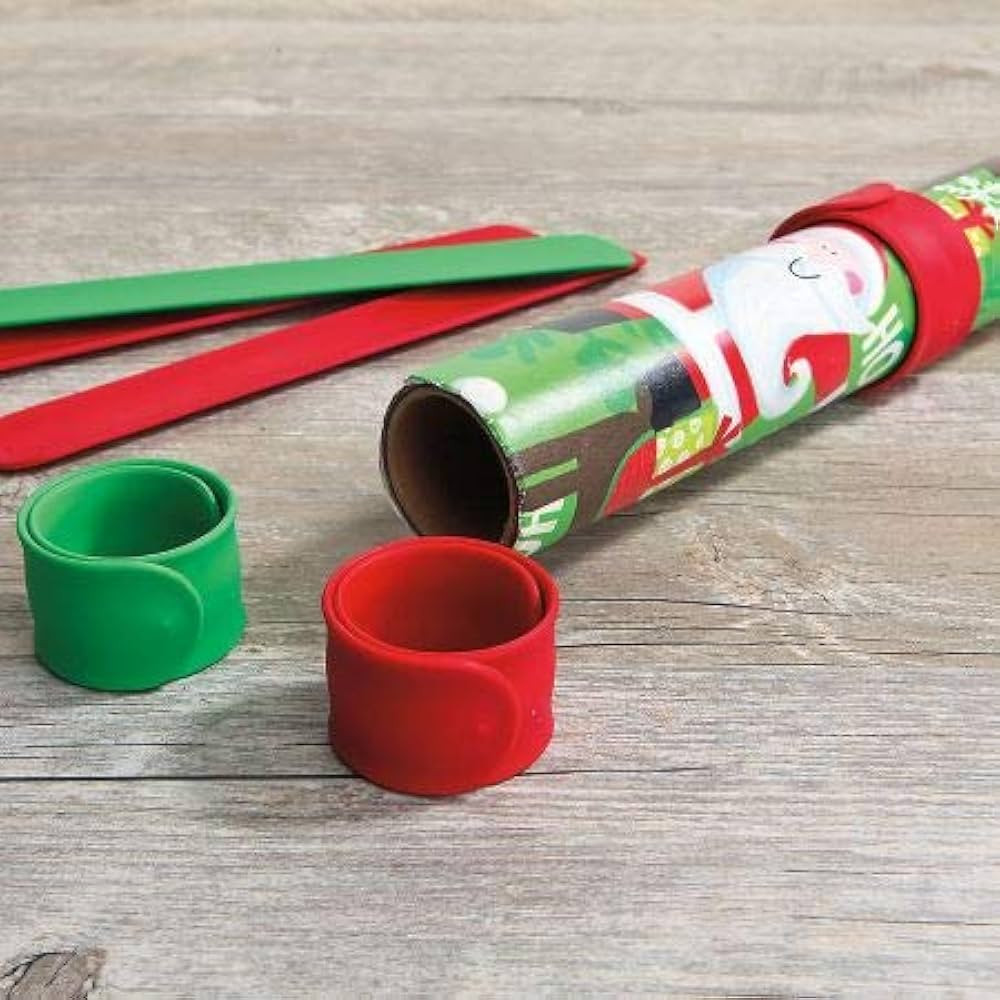 Silicone Holiday Red & Green Flip Wraps- Set of 6, Silicone-Covered Metal Strips Flip to Securely... | Amazon (US)