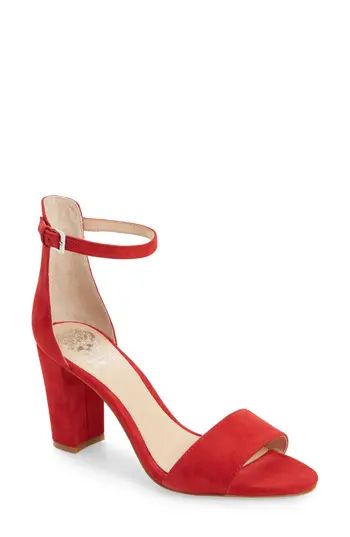 Women's Vince Camuto Corlina Ankle Strap Sandal, Size 4 M - Red | Nordstrom