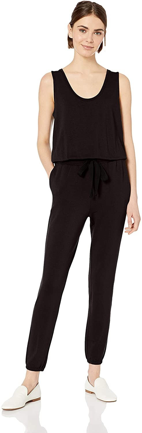Daily Ritual Women's Supersoft Terry Sleeveless Scoopneck Jumpsuit | Amazon (US)