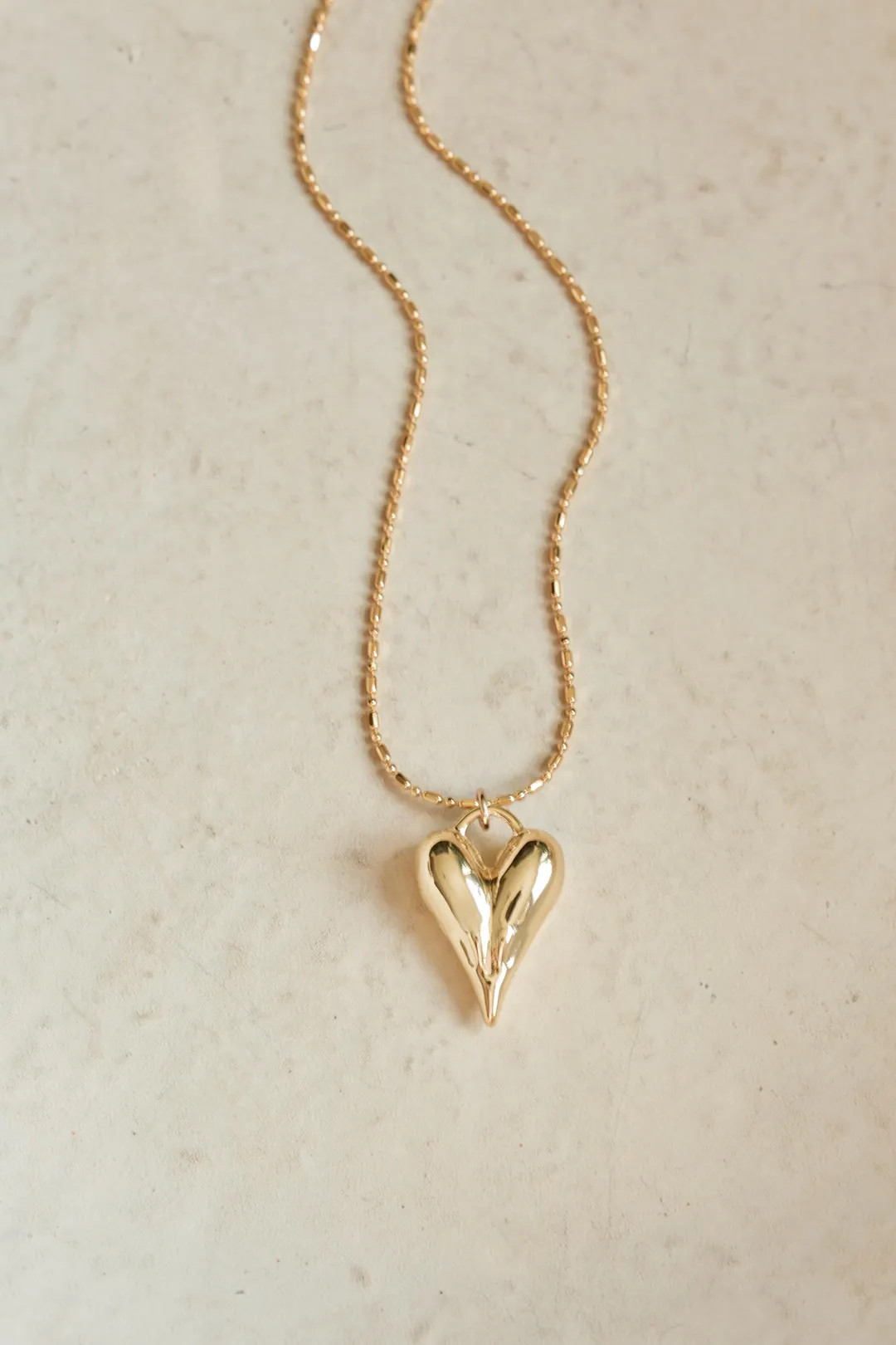 Modern Bubble Heart Necklace//18k Gold Filled//puffy Heart//balloon Heart//modern Design//mandy E... | Etsy (US)