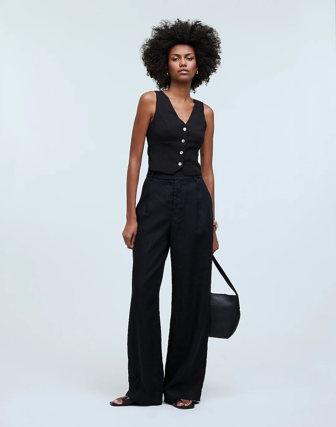 Katrina Crop Vest Top in Softdrape | Madewell