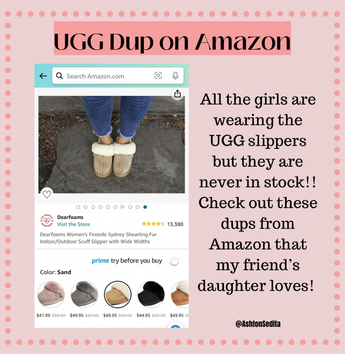 UGG Dup from Amazon

#LTKstyletip #LTKFind #LTKunder100