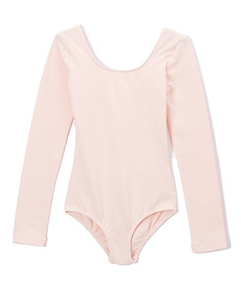 Poppy & Plum Pink Long-Sleeve Leotard - Toddler & Girls | Best Price and Reviews | Zulily | Zulily