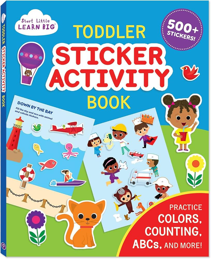Toddler Sticker Activity Book with 500+ Stickers - Practice Colors, Counting, ABC’s and More (S... | Amazon (US)