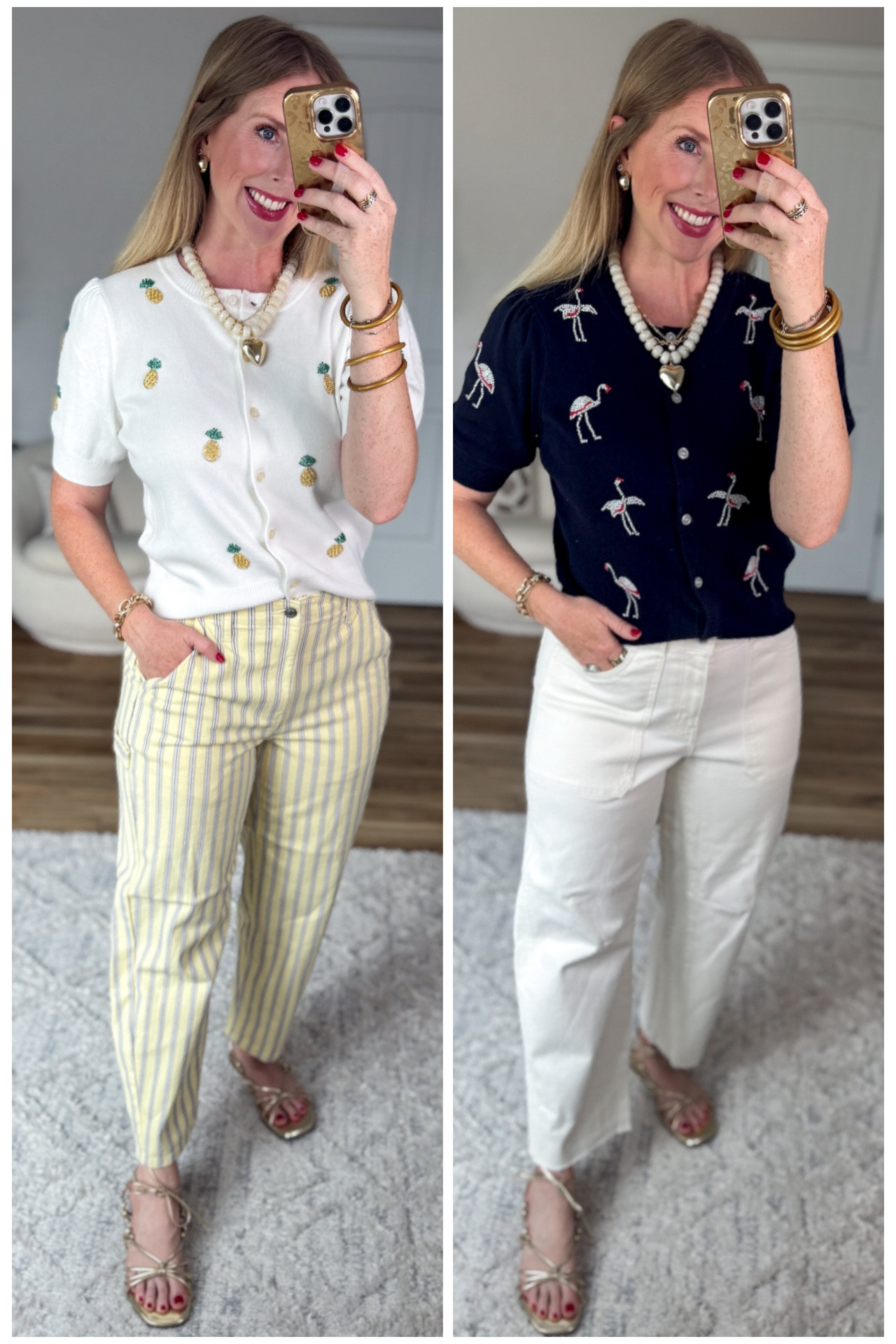 Two versions of this beaded cardigan from Walmart! ￼

#LTKootd #LTKmomlife