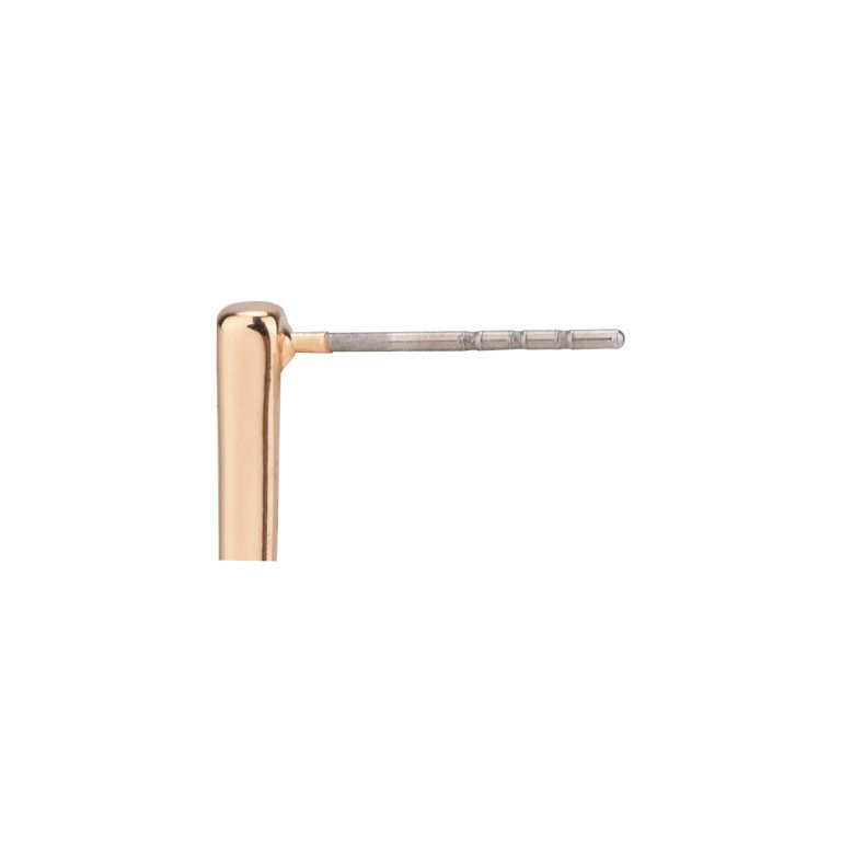 Time And Tru Female Gold Plated Rectangular Cutout Earring - Walmart.com | Walmart (US)