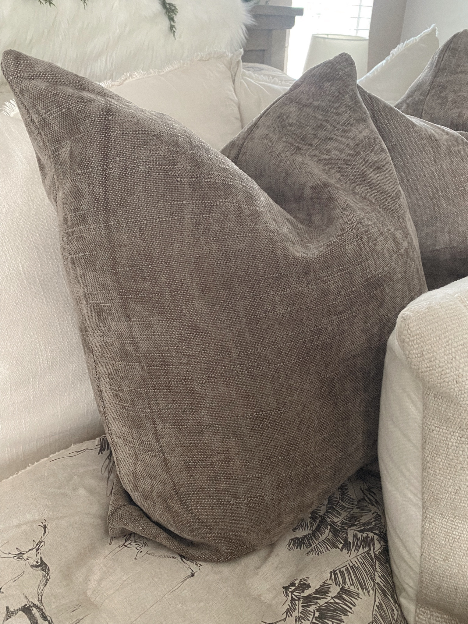 Total luxury for less look ✨ Amazon chenille pillow cases under $30 for two! I sized down one size from my pillow inserts for a fuller look 🤍

Neutral home, bedding, pillow covers

#LTKhome #LTKfindsunder50