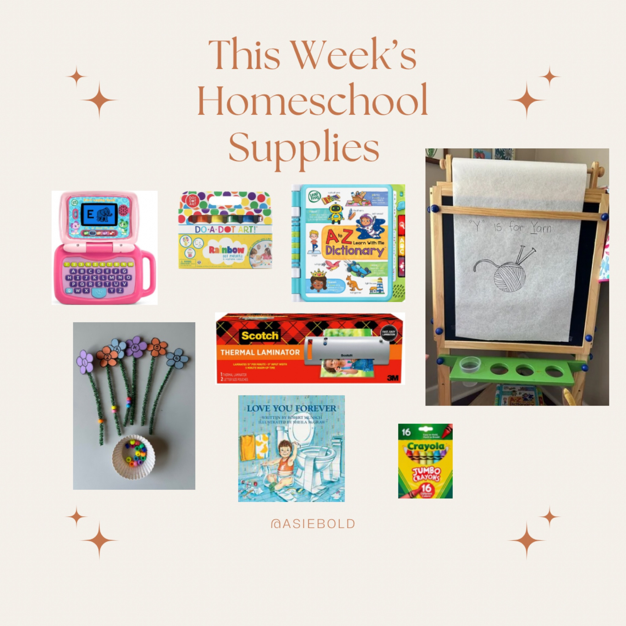 This weeks homeschool supplies for the letter Y! If you don’t trust your little with beads, I would not recommend the number  bouquet activity.


#LTKFamily #LTKFindsUnder100 #LTKKids