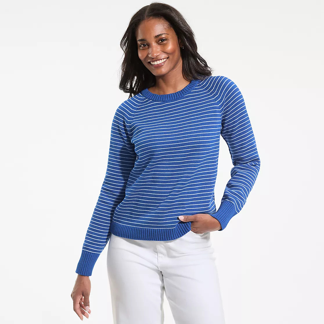 Women's Drifter Raglan Crew Sweater | Lands' End (US)