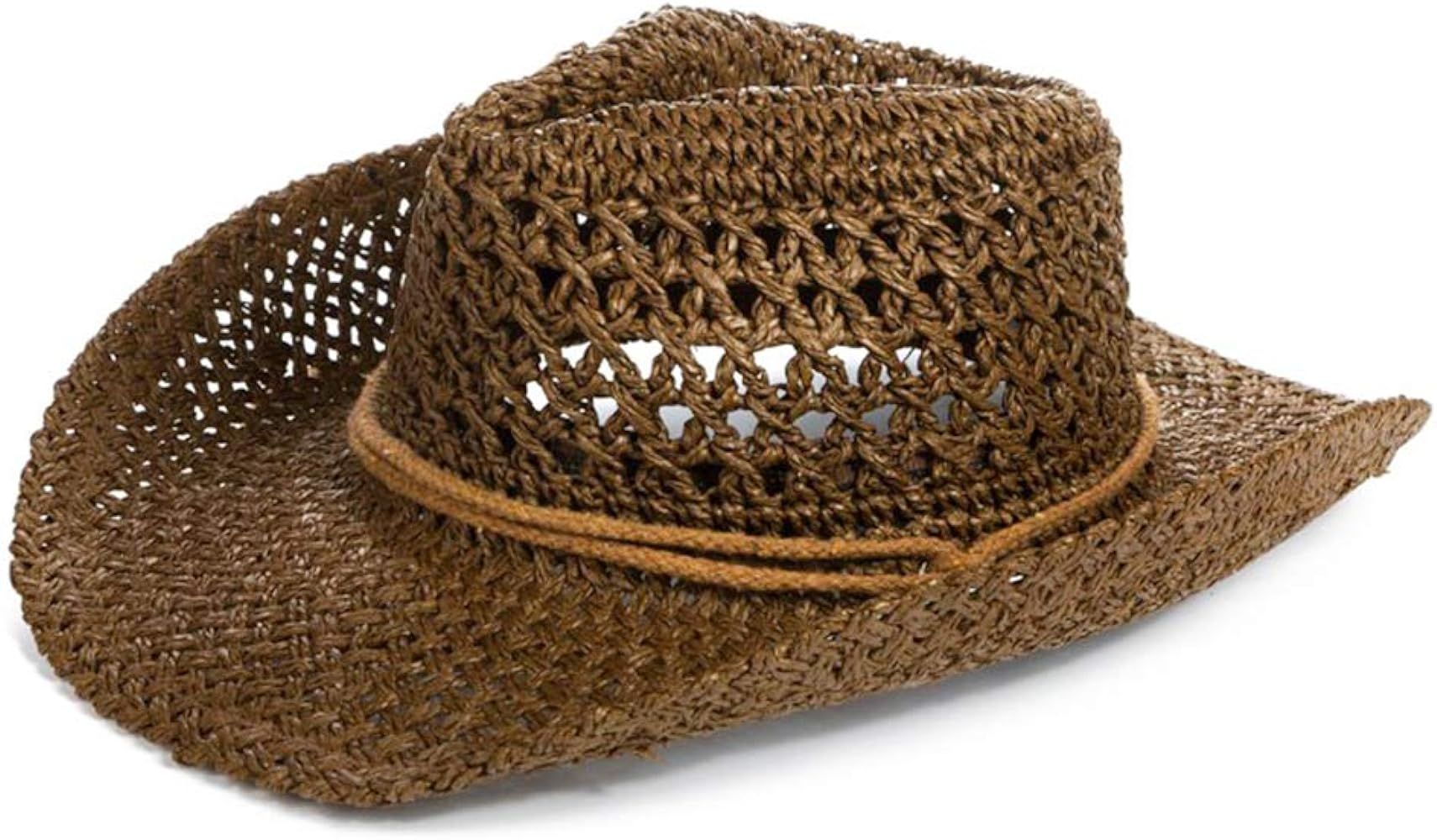 Straw Hat Women Men Cowboy Hat Beach Floppy Sun Hat Brim Summer Sunhat Bush Sombrero Hat Travel C... | Amazon (US)