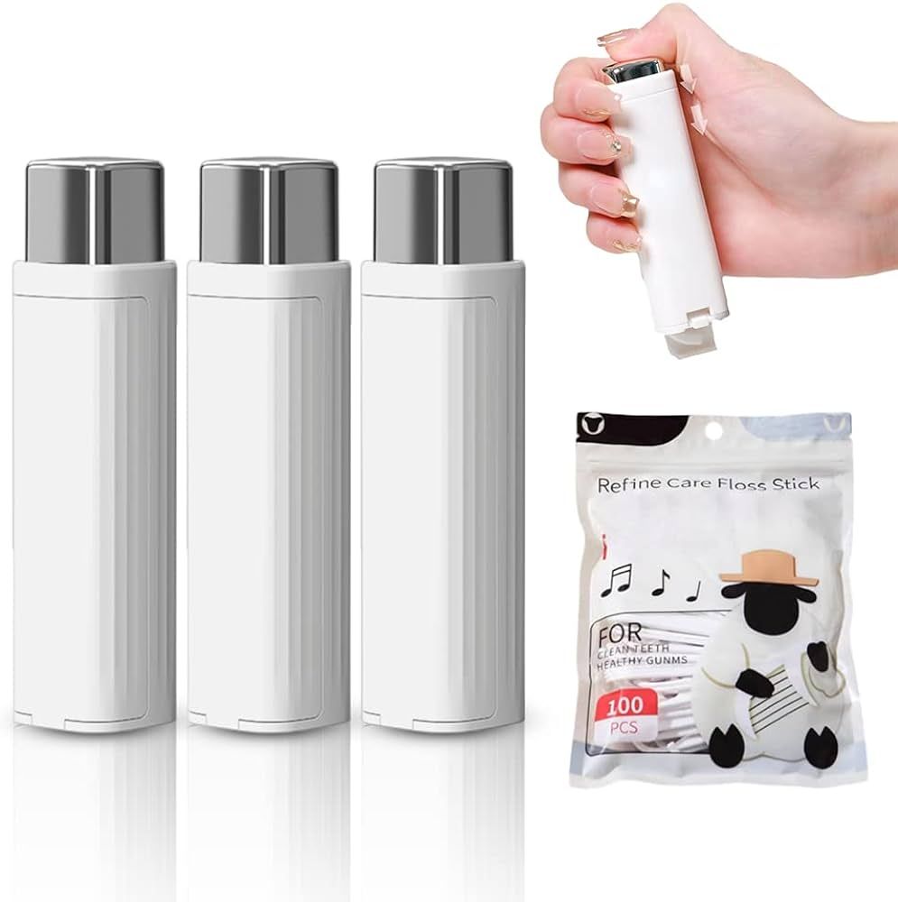 3 PCS Portable Floss Dispenser, 2023 Upgrade Travel Floss Case Dental Floss Portable Case with 10... | Amazon (US)