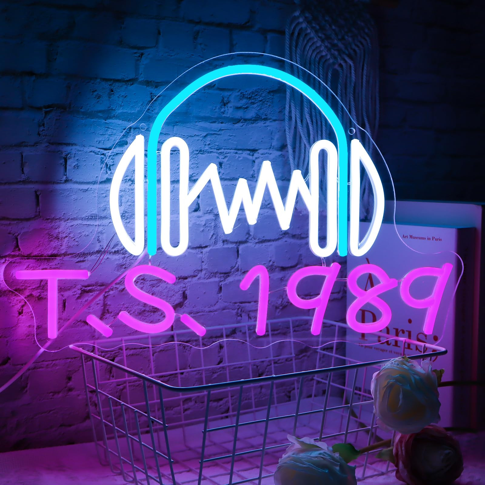 TS 1989 Album Inspired Neon Sign -Pop Female Singer LED Neon Light for Girls' Room Birthday Party... | Amazon (US)