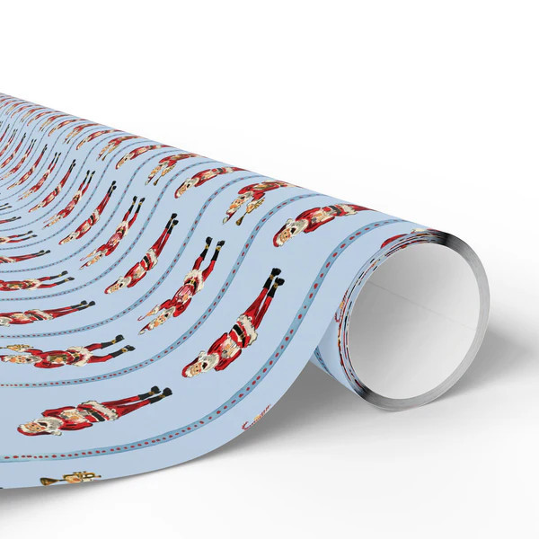 Holiday Santa Gift Wrap | Evelyn Henson