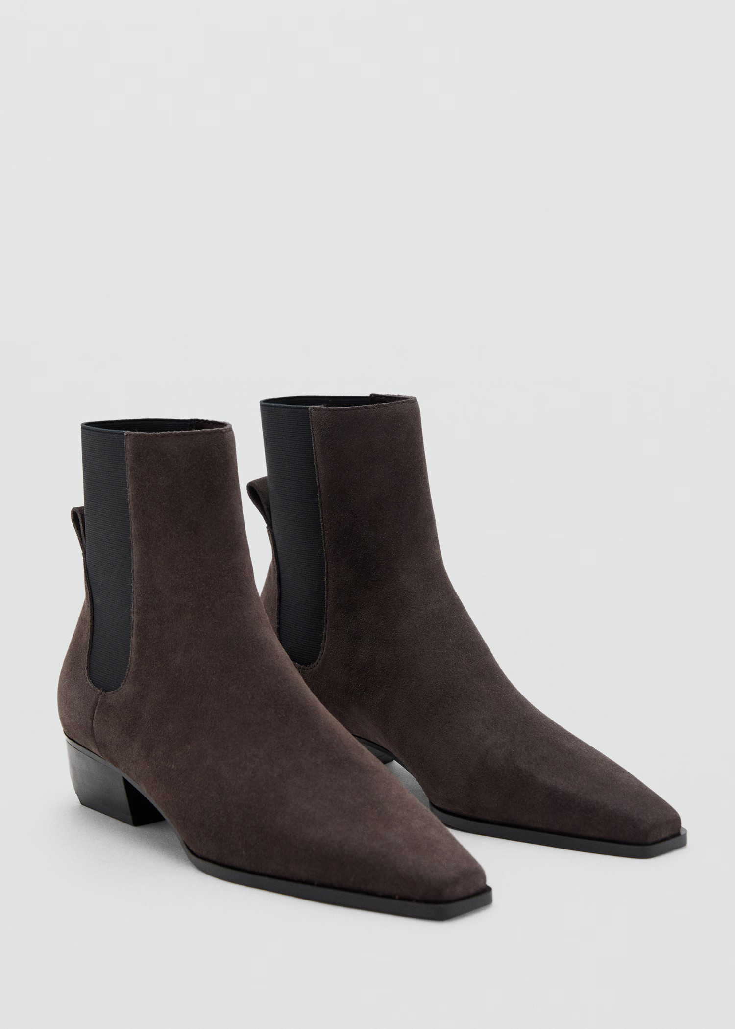 Heel suede ankle boot - Women | MANGO United Kingdom | MANGO (UK)