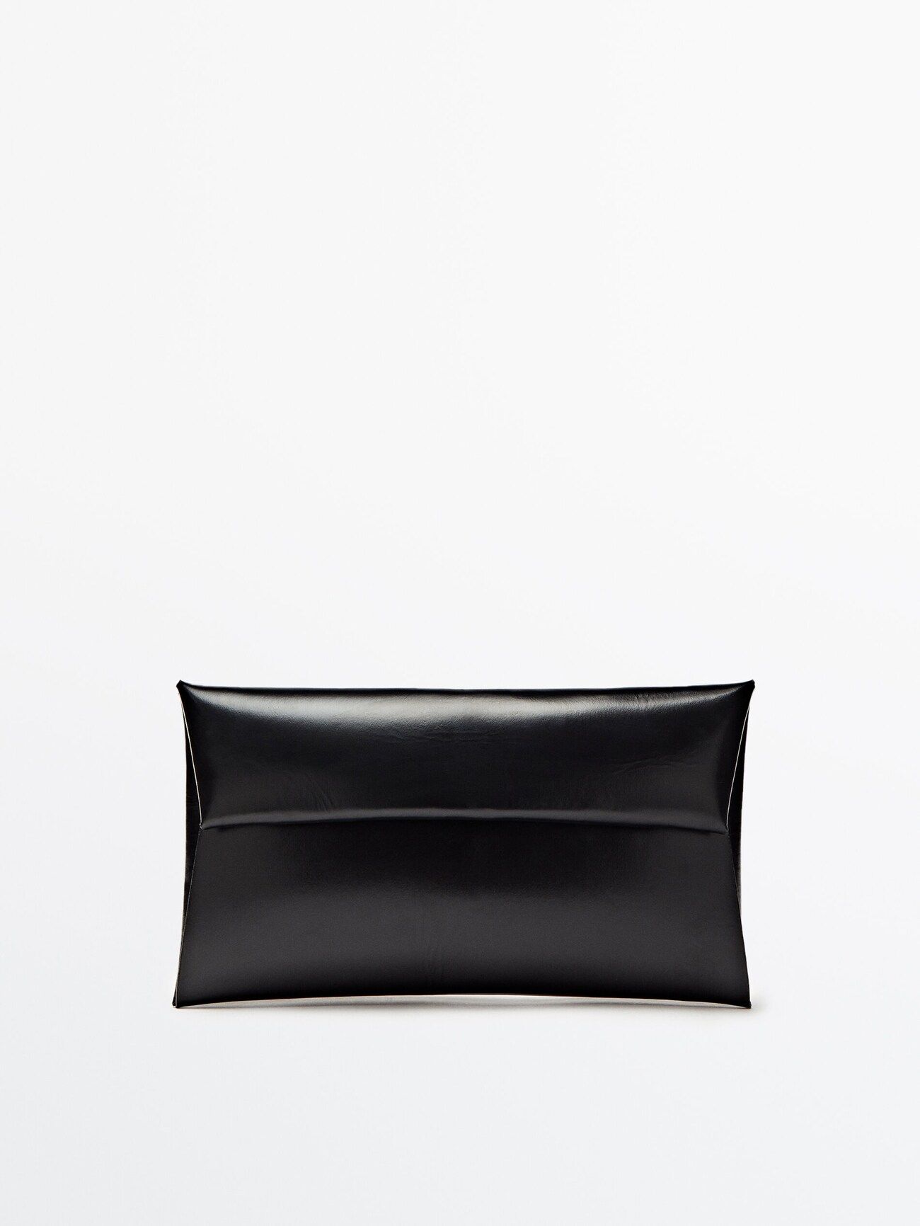 Leather clutch bag | Massimo Dutti (US)