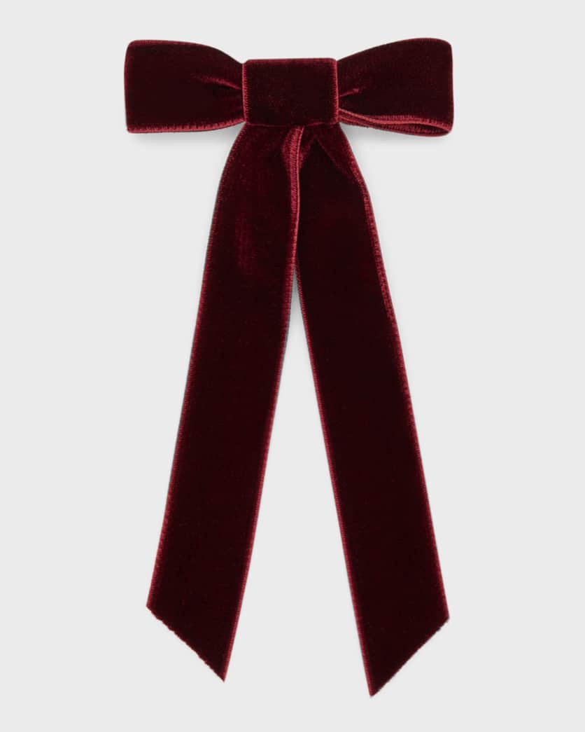 Velvet Bow Barrette | Neiman Marcus