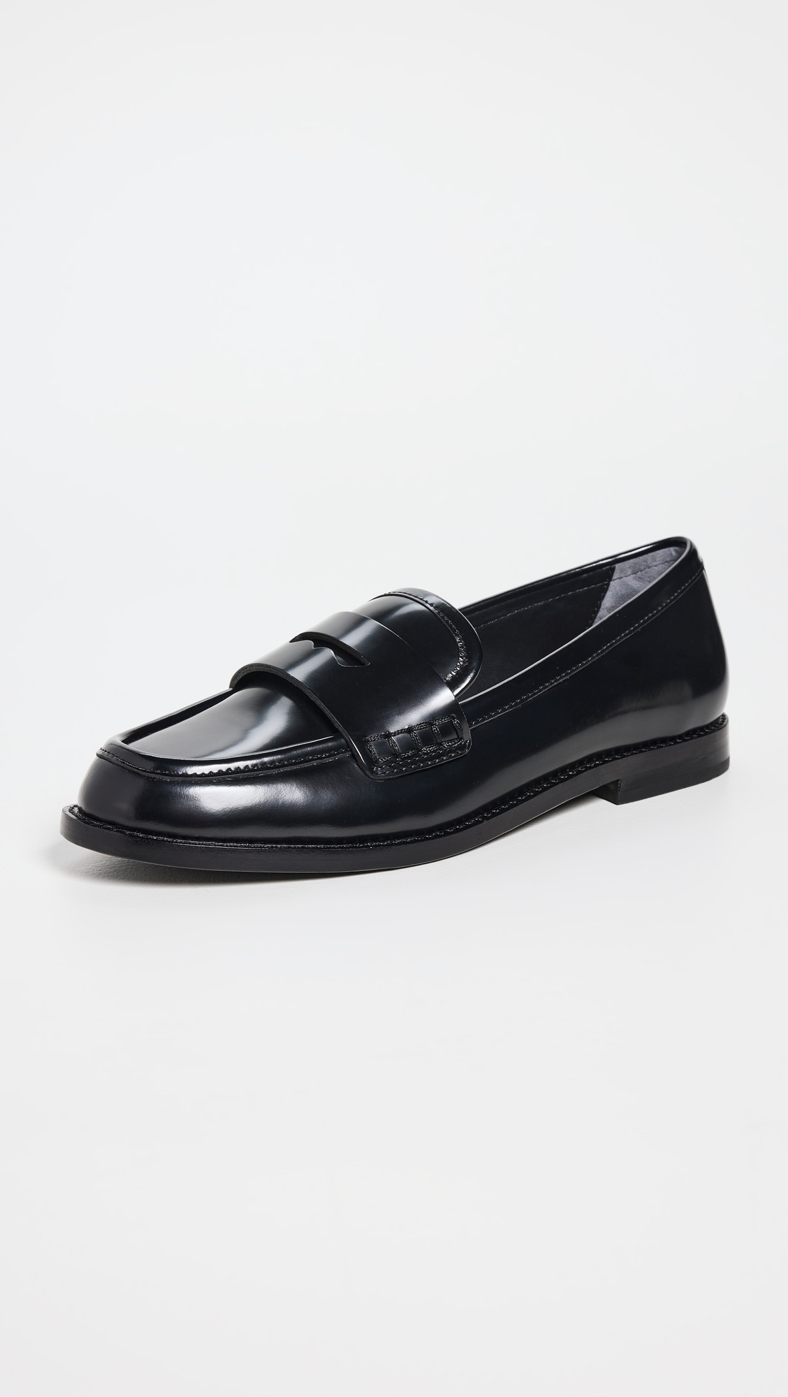 Loeffler Randall Rachel Leather Loafers Black 10 | Shopbop