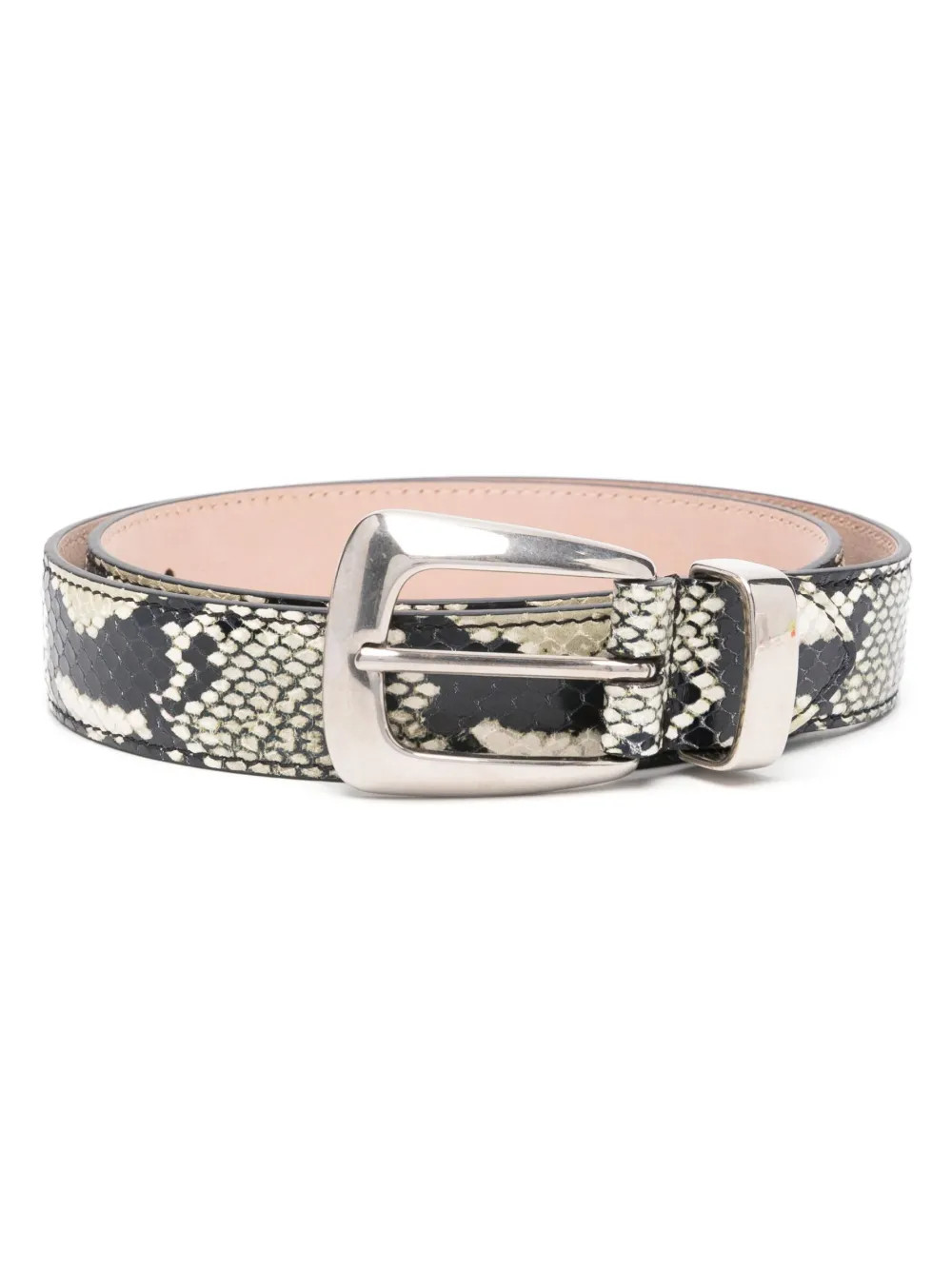 KHAITE Benny snakeskin-effect Belt | Neutrals | FARFETCH | Farfetch Global