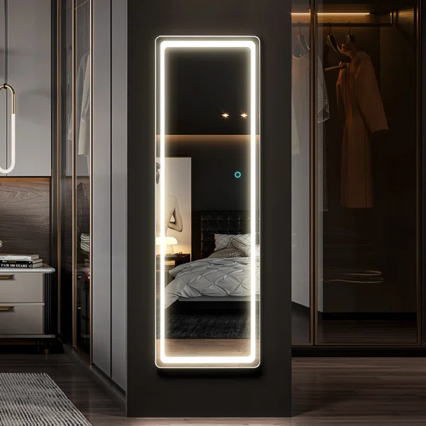 Benner Rectangle LED Metal Wall Mirror | Wayfair North America