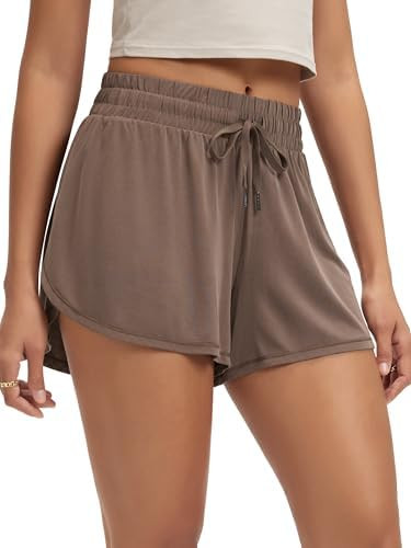 ODODOS Women's Goodnight Sleep Shorts, Drawstring Relaxed Fit Lounge & Sleepwear, Soft Natural Wo... | Amazon (US)