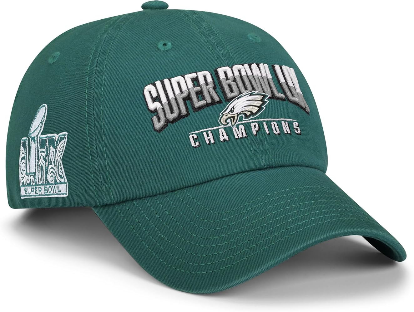 FOCO Men's Philadelphia Eagles NFL Super Bowl LIX Champions Primary Logo Casual Cap, Team Color | Amazon (US)