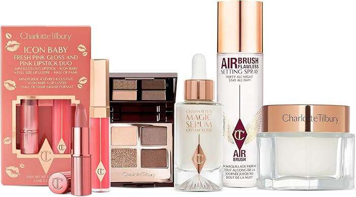 Charlotte Tilbury Holiday Beauty Set - Airbrush Flawless Setting Spray 100ml, Charlotte's Magic C... | Amazon (US)