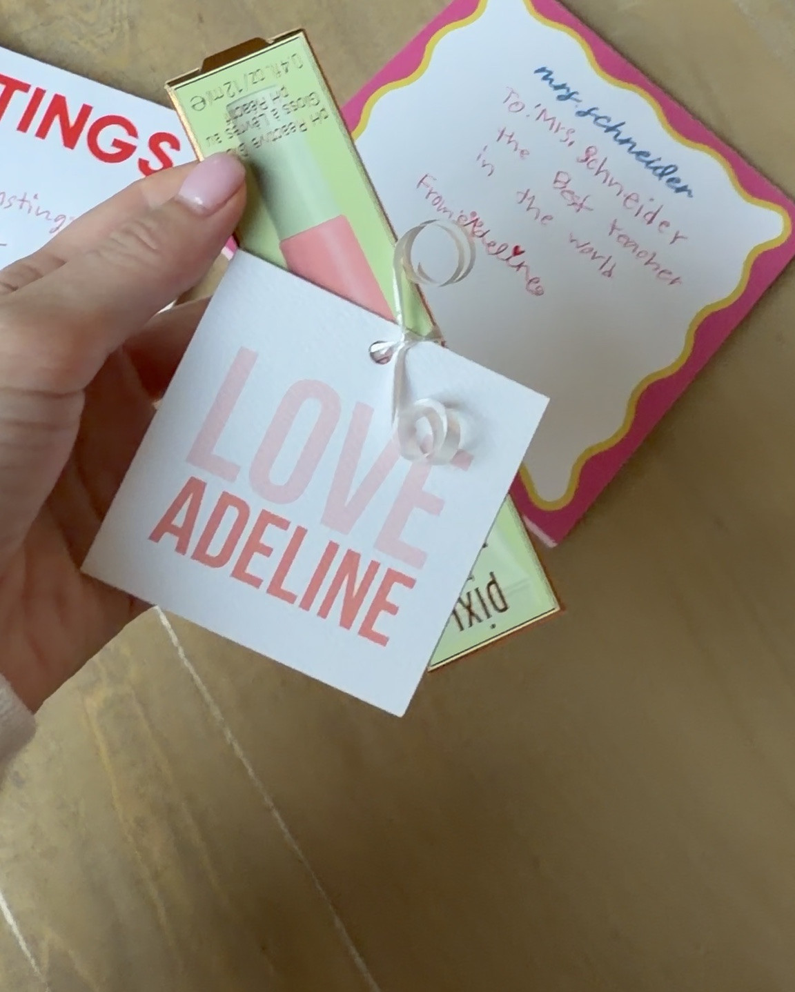 A fun, little teacher gift idea!

Notes and tags are from Joy Creative Shop. Code JANELLE10.

Lip gloss is from Pixi Beauty, available at Target!

#LTKBeauty