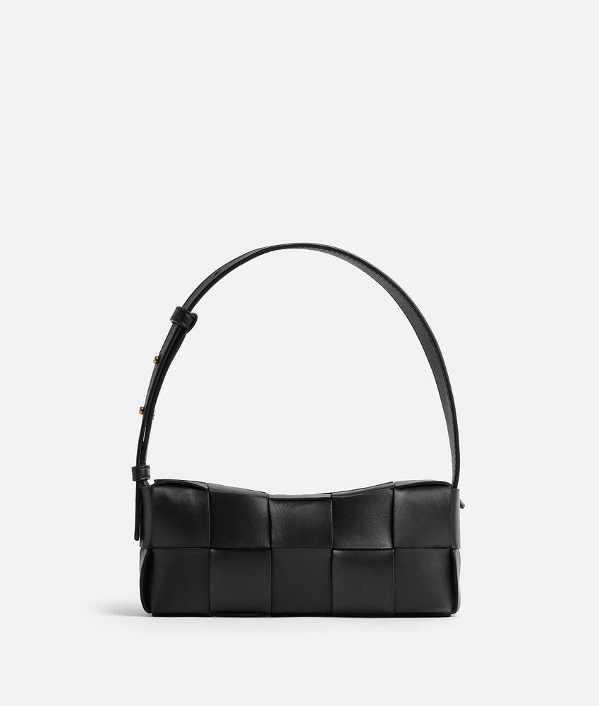 Bottega Veneta® Women's Small Brick Cassette in Black. Shop online now. | Bottega Veneta