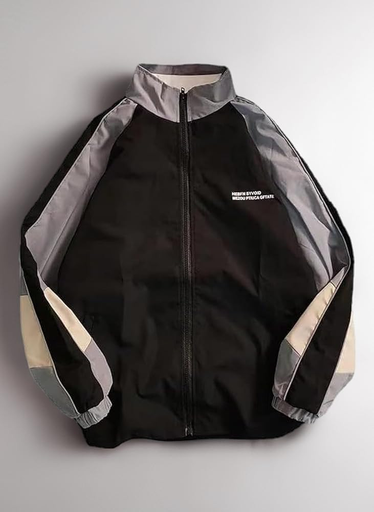 Pbkabiug Vintage Women's Hip Hop Style Patchwork Windbreak Unisex Streetwear Lightweight Bomber J... | Amazon (UK)