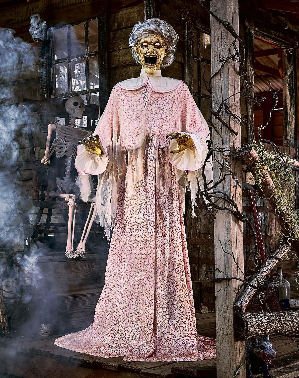 Spirit Halloween, 5 Ft 8 In Twisted Grandma Animatronic | Amazon (US)