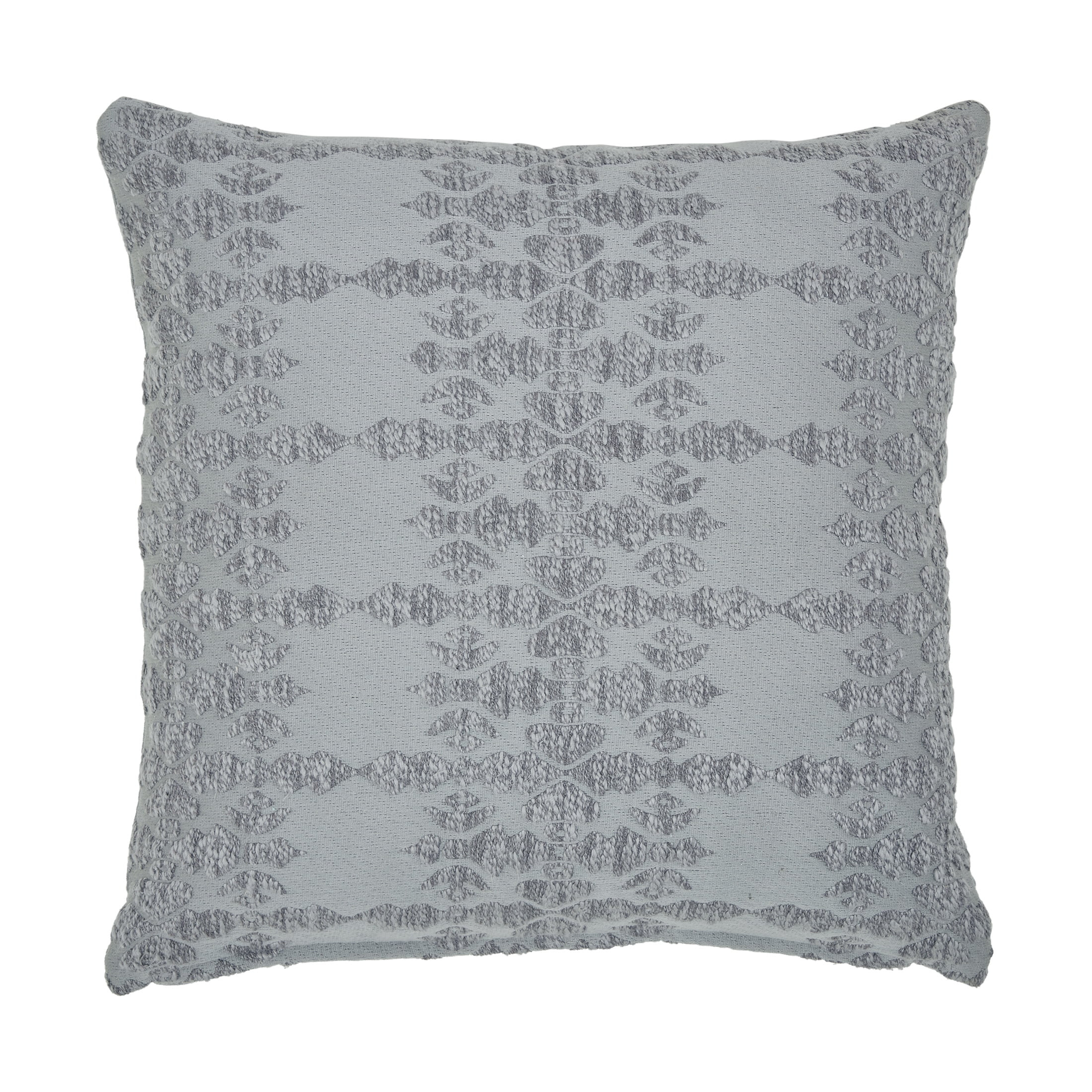 Better Homes & Gardens 20" x 20" Acros Geo Grey Cotton Polyester Decorative Pillow - Walmart.com | Walmart (US)