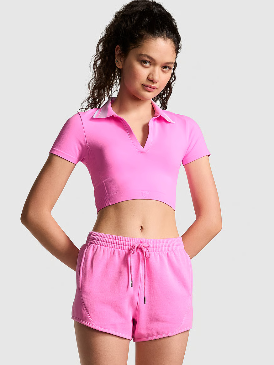 Ivy Fleece Curved Hem Shorts | Victoria's Secret (US / CA )