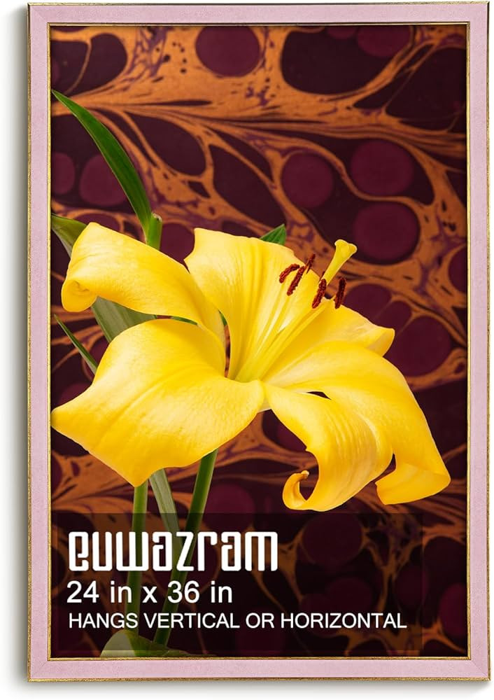 Suede 24x36 Frame - Single Frame, Christmas Elegant Pink 24 x 36 Poster Frame, 24x36 Picture Fram... | Amazon (US)