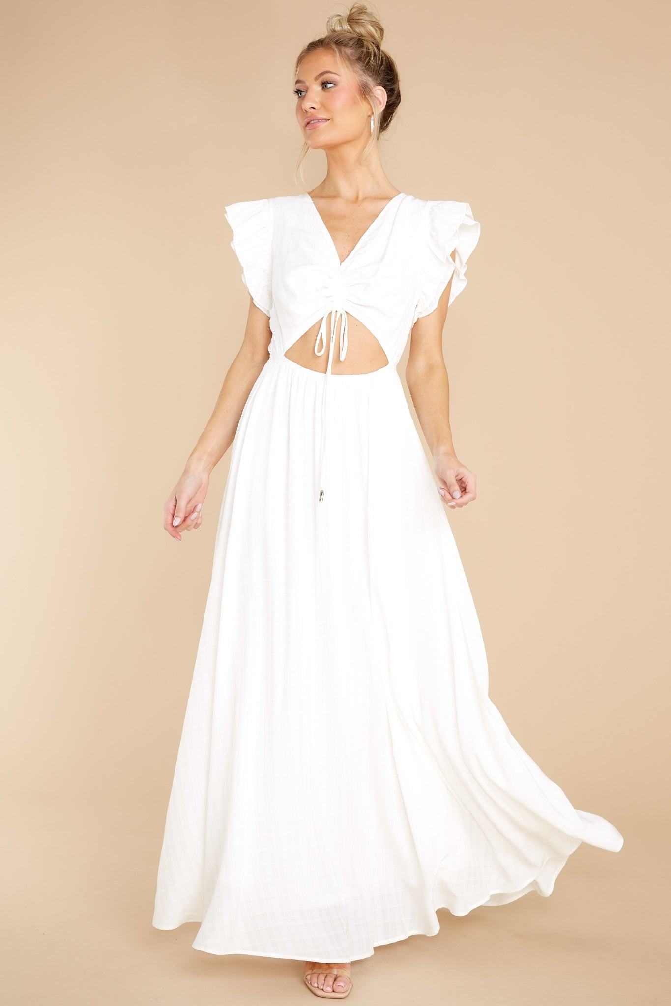 All That Matters White Maxi Dress | Red Dress 