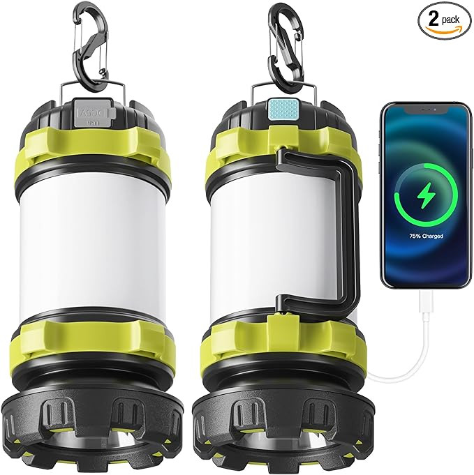Alpswolf Camping Lantern Rechargeable, 4000mAh Camping Flashlight 6 Modes LED Lantern Portable Re... | Amazon (US)