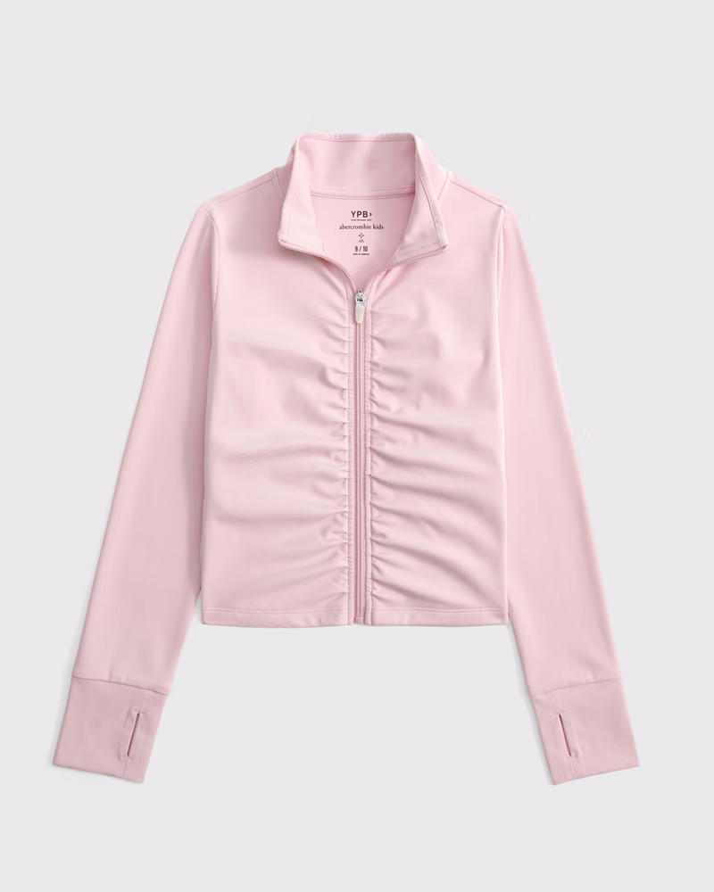 ypb ruched full-zip | Abercrombie & Fitch (US)