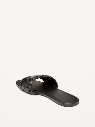 Faux-Leather Puffy Braided Sandals for Women | Old Navy (US)